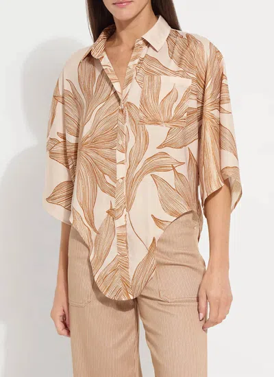 Lyssé Nilza Tie Dolman Sleeve Top In Sol De Sal In Neutral