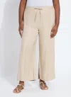 Lyssé Nixie Linen Blend Wide Leg Pants In Neutral