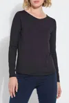 Lyssé Lysse Ntials Long Sleeve T-shirt In Blue