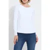 Lyssé Lysse Ntials Long Sleeve T-shirt In White