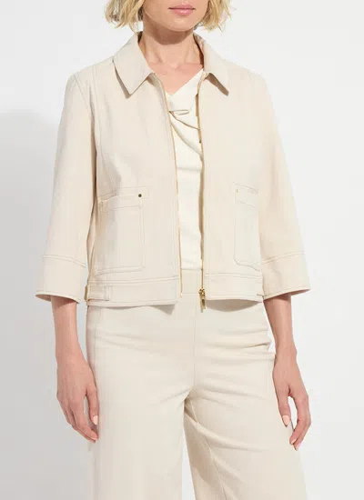 Lyssé Nylah Detail Crop Jacket In Neutral