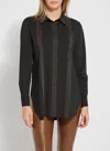 Lyssé Oakley Schiffer Button Down Shirt In Black In Black