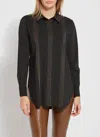 Lyssé Oakley Schiffer Button Down Shirt In Black In Black