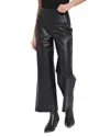 Lyssé Odalis Hi Waist Vegan Leather Wide Leg In Black