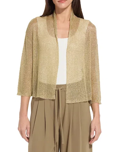 Lyssé Oriana Metallic Shrug In Neutral