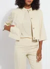 Lyssé Pamela Crop St Twill Jacket In Neutral