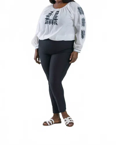 Lyssé Park Jean Leggings - Plus In Black