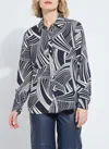 Lyssé Parker Button Down Printed Shirt In Blue