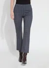 Lyssé Patterned Ankle Elysse Pant In Wall Street Plaid