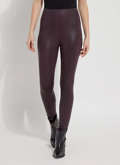 Lyssé Patterned Matilda Foil Legging (28" Inseam) In Purple