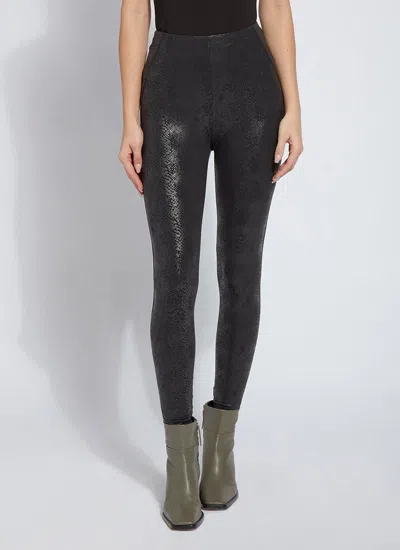 Lyssé Matilda Foil Leggings In Black Snake