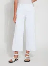 Lyssé Payton Wide Leg Crop (26" Inseam) In White