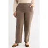 Lyssé Lysse Penelope Pull-on Knit Barrel Jeans In Brown