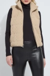 Lyssé Lysse Petra Reversible Puffer Vest In Brown