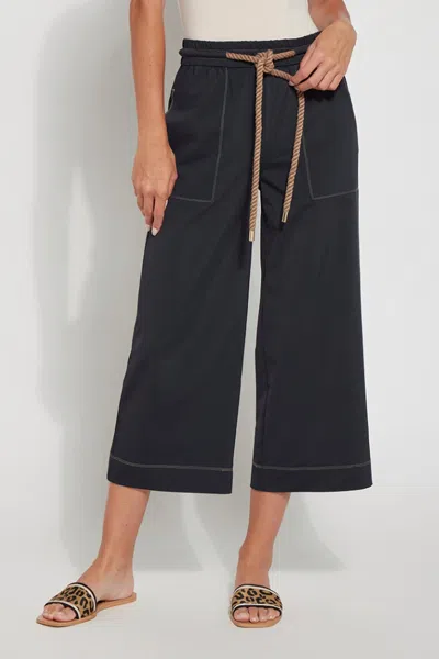 Lyssé Phoenix Crop Wide Leg Pants In Black
