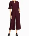 Lyssé Pippa Jumpsuit In Burgundy In White