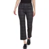 Lyssé Lysse Plaid Baby Boot Ankle Pants In Black