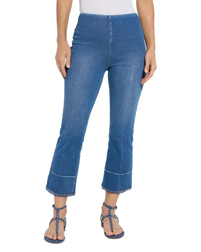 Lyssé Plus Dara High Rise Crop Jeans In Mid Wash