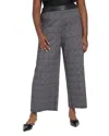 Lyssé Plus Denver High Waist Wide Leg Pants In Gray