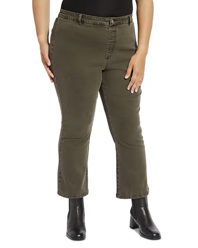 Lyssé Plus Estelle Everyday Flare Ankle Pants In Green