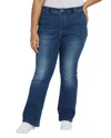 Lyssé Plus Estelle Everyday High Rise Jeans In Dark Midwash In Blue