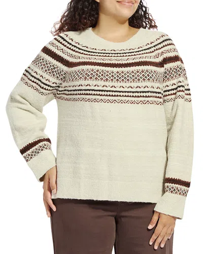 Lyssé Plus Harriet Fair Isle Crewneck Sweater In Multi