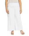Lyssé Plus Mallory Sailor High Waisted Jeans In White In White