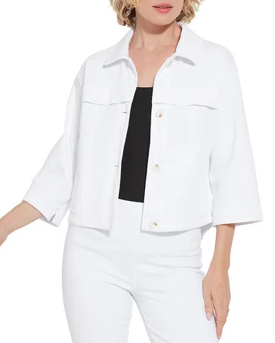 Lyssé Plus Remi Denim Jacket In White
