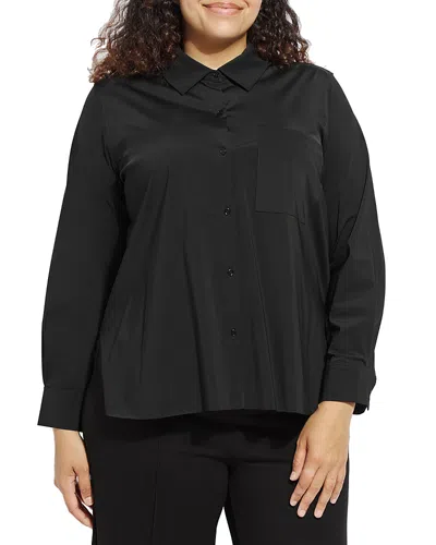 Lyssé Plus Schiffer 2.0 Button Front Shirt In Animal Print