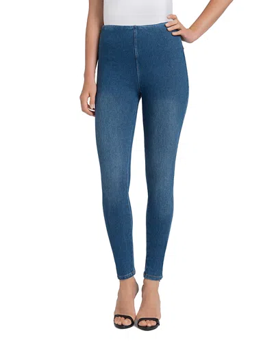Lyssé Plus Skinny High Rise Denim Jeans In Mid Wash In Blue