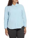 Lyssé Plus Skye Crystal Embellished Shirt In Blue