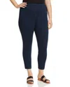 Lyssé Plus Toothpick Crop Denim Leggings In Indigo