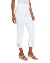 Lyssé Plus Yori Eyelet Straight Denim Leggings In White