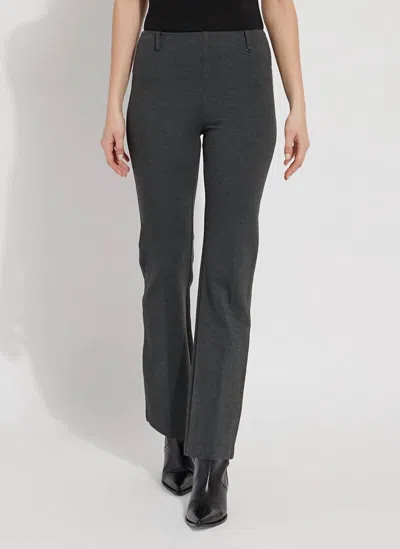 Lyssé Ponte Baby Bootcut In Charcoal In Gray