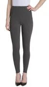 Lyssé Ponte Leggings In Black Shine In Gray