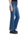 Lyssé Toothpick Relaxed Straight Leg Pull On Jeans In Denim In Authentic Midwash