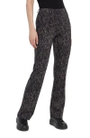 Lyssé Patterned Baby Bootcut (33" Inseam) In Black/ Beige