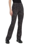 Lyssé Patterned Baby Bootcut (33" Inseam) In Black/beige