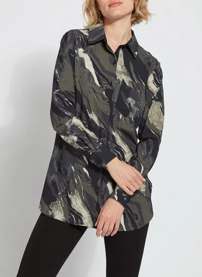 Lyssé Printed Schiffer In Green
