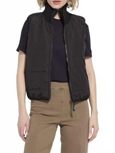 Lyssé Prudence Reversible Puffer Vest In Black