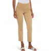 Lyssé Ankle Denim Baby Bootcut (27" Inseam) In Antique Wash Tan