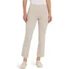 Lyssé Pull-on Baby Bootcut Ankle Jeans In Beige