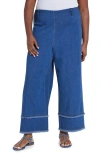 Lyssé Pull-on Fringe Crop Wide Leg Jeans