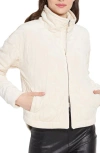 Lyssé Astra Quilted Velvet Jacket In Chalk