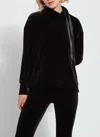 Lyssé Quinn Lounge Sweatshirt In Black