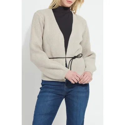 Lyssé Lysse Ravenna Peplum Cardigan In Neutral