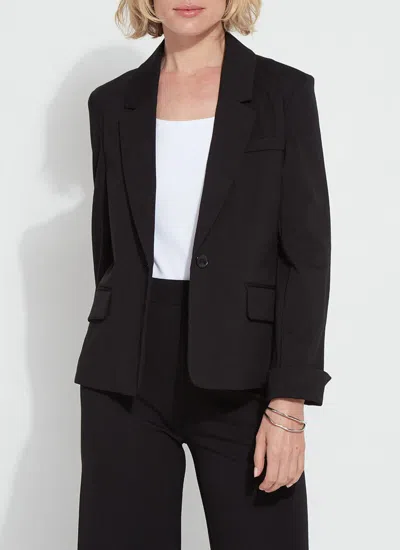 Lyssé One-button Ponte Blazer In Black