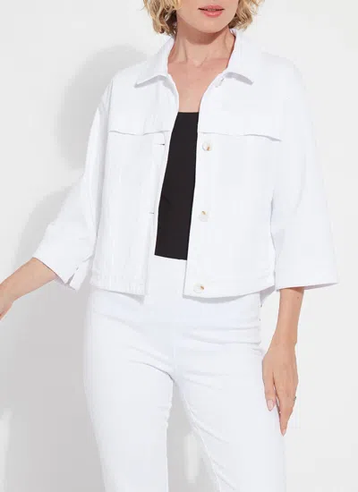 Lyssé Remi Denim Jacket In White