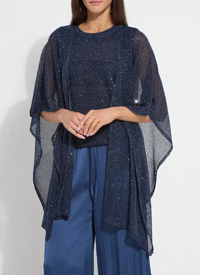 Lyssé Riva Mesh Sequin Shrug - Capri Blue Sequins
