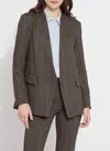 Lyssé Robin Ponte Blazer In Cambridge Chevron In Multi
